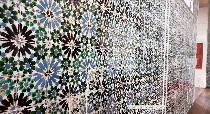 Gorgeous blue & green tiles in Magpie room of National Sintra Palace